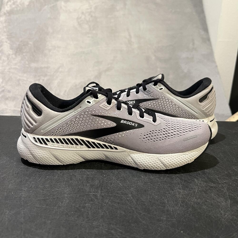 Brooks Adrenaline GTS 22 Running Shoes Mens Size 9.5 Gray Stability Sneakers - Picture 7 of 12